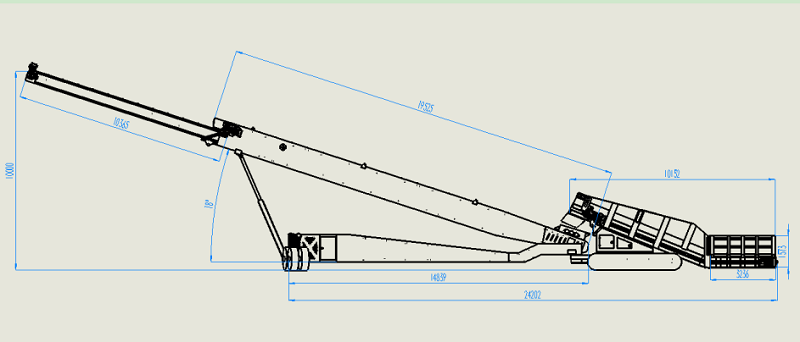  JXLD-1000 Crawler penumpuk seluler 